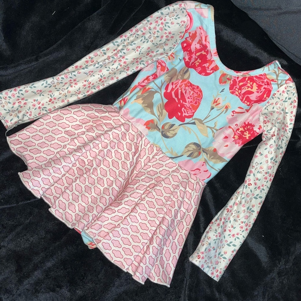 Cheeky Plum Pink and White Cloud Dress